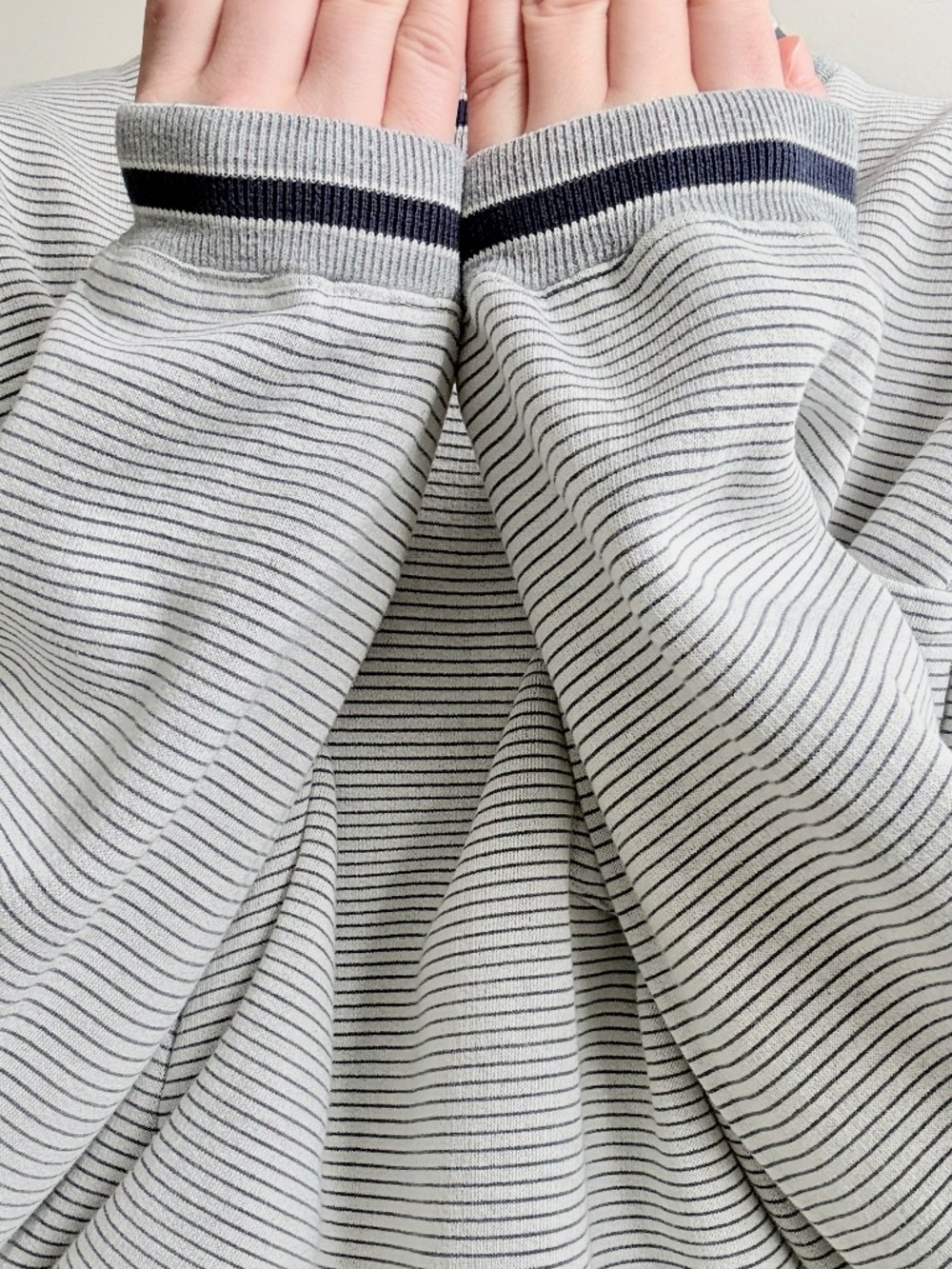Vintage GAP striped oversized sweatshirt classic crewneck medium pocket - Picture 7 of 10